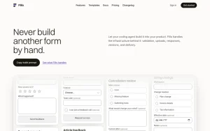 Fillo homepage — screenshot of the productivity & writing AI tool, 2026-10-01