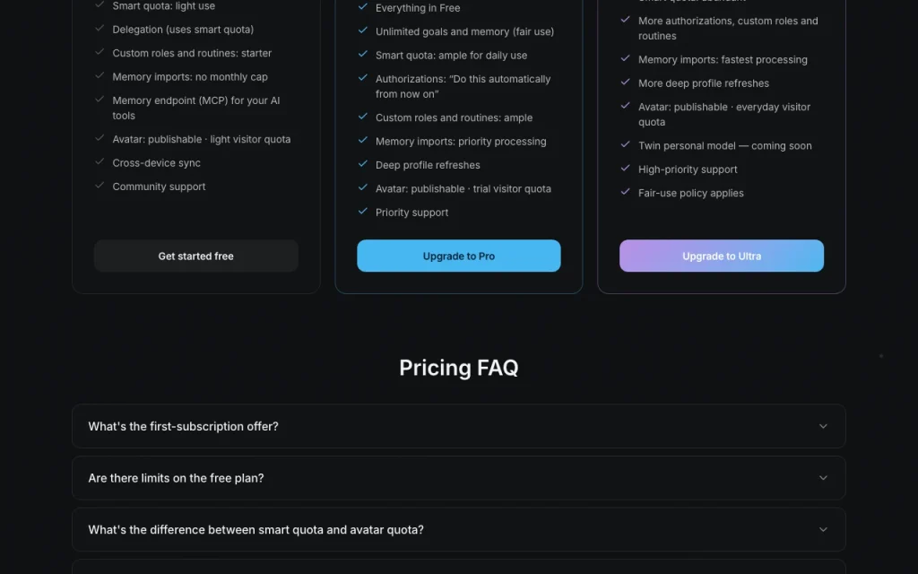 Gedo page de tarifs avec offres et prix — capture d'écran de l'outil d'IA productivité et rédaction, Oct 1, 2026