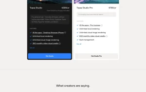 Topaz Gigapixel (formerly Gigapixel AI) pricing page with plans and prices — screenshot of the image generation AI tool, 2026-10-01