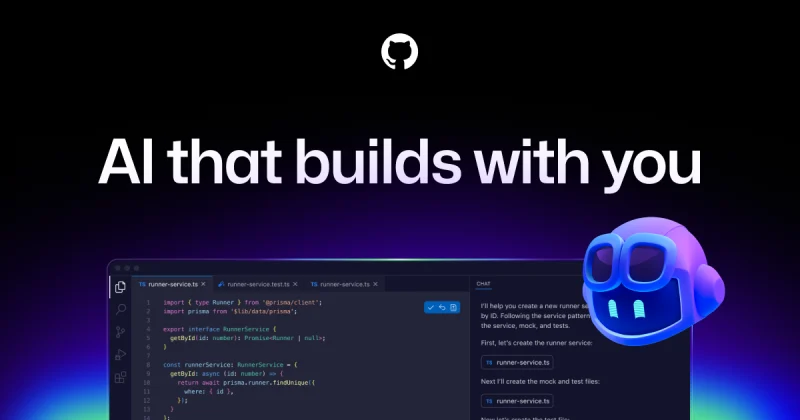 GitHub Copilot homepage screenshot, coding AI tool