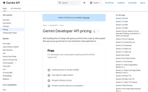Google AI Studio pricing page with plans and prices — screenshot of the coding AI tool, 2026-10-02
