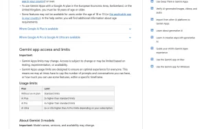 Google Gemini help center — screenshot of the chat assistants AI tool, 2026-10-01