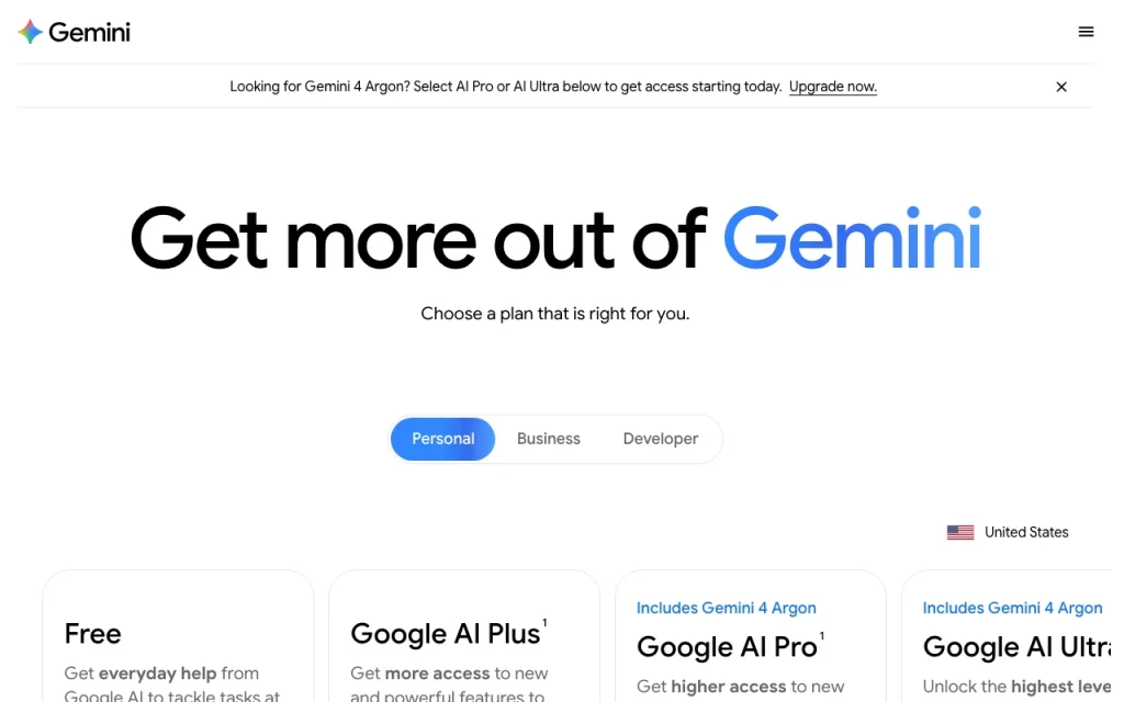 Google Gemini Preisseite mit Tarifen und Preisen – Screenshot des KI-Tools chat-assistenten, 28. Okt. 2026