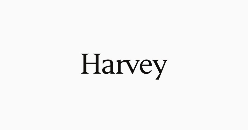 Harvey (Harvey II release) homepage screenshot, productivity & writing AI tool