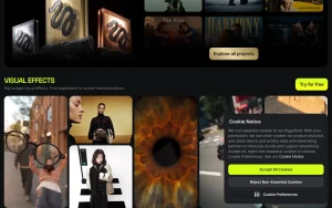 Higgsfield AI homepage — screenshot of the video AI tool, 2026-10-01