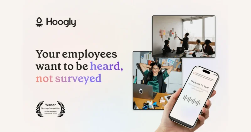 Captura de la página de inicio de Hoogly, herramienta de IA productividad y escritura