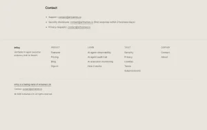 Inficy about page — screenshot of the coding AI tool, 2026-10-01