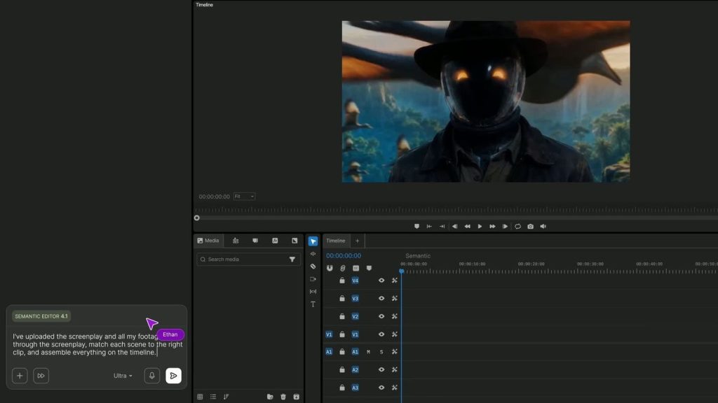 Captura de la página de inicio de invideo, herramienta de IA video