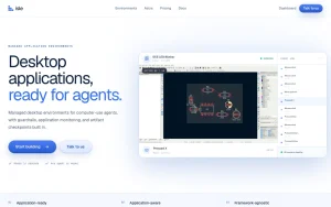 Isle homepage — screenshot of the coding AI tool, 2026-10-01