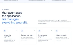 Isle homepage — screenshot of the coding AI tool, 2026-10-01