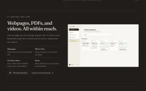 KeepFlash homepage — screenshot of the research & search AI tool, 2026-10-01
