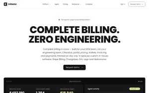 Kribana homepage — screenshot of the productivity & writing AI tool, 2026-10-01