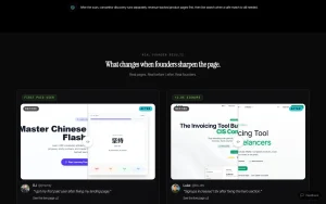 LandingBoost homepage — screenshot of the productivity & writing AI tool, 2026-10-01
