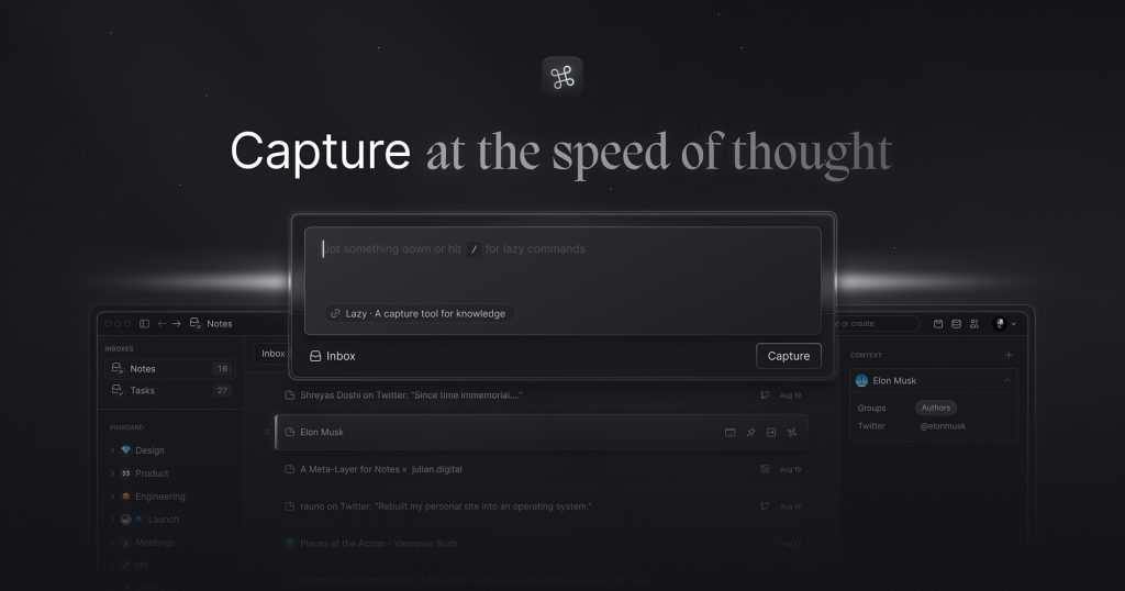 Lazy homepage screenshot, productivity & writing AI tool