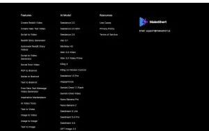 MakeShort.ai pricing page with plans and prices — screenshot of the video AI tool, 2026-10-01