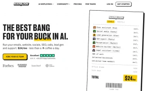 Marblism pricing page with plans and prices — screenshot of the productivity & writing AI tool, 2026-10-01