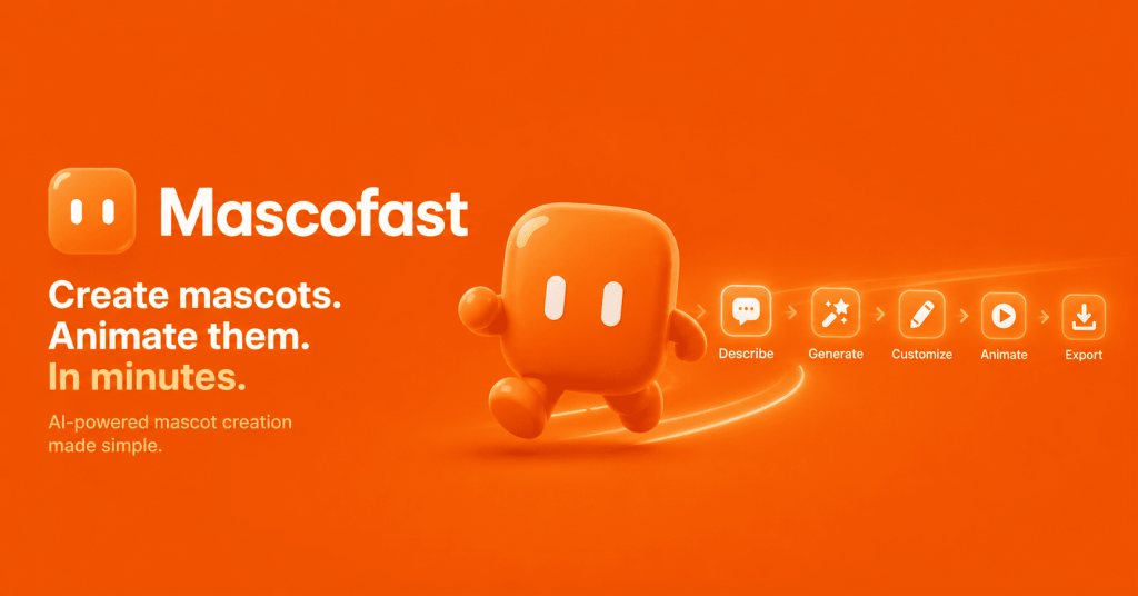 Captura de la página de inicio de Mascofast, herramienta de IA generación de imágenes