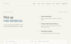 MemoryRouter homepage — screenshot of the productivity & writing AI tool, 2026-10-01