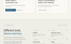 MemoryRouter homepage — screenshot of the productivity & writing AI tool, 2026-10-01