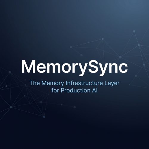 MemorySync Startseite, Screenshot, KI-Tool coding