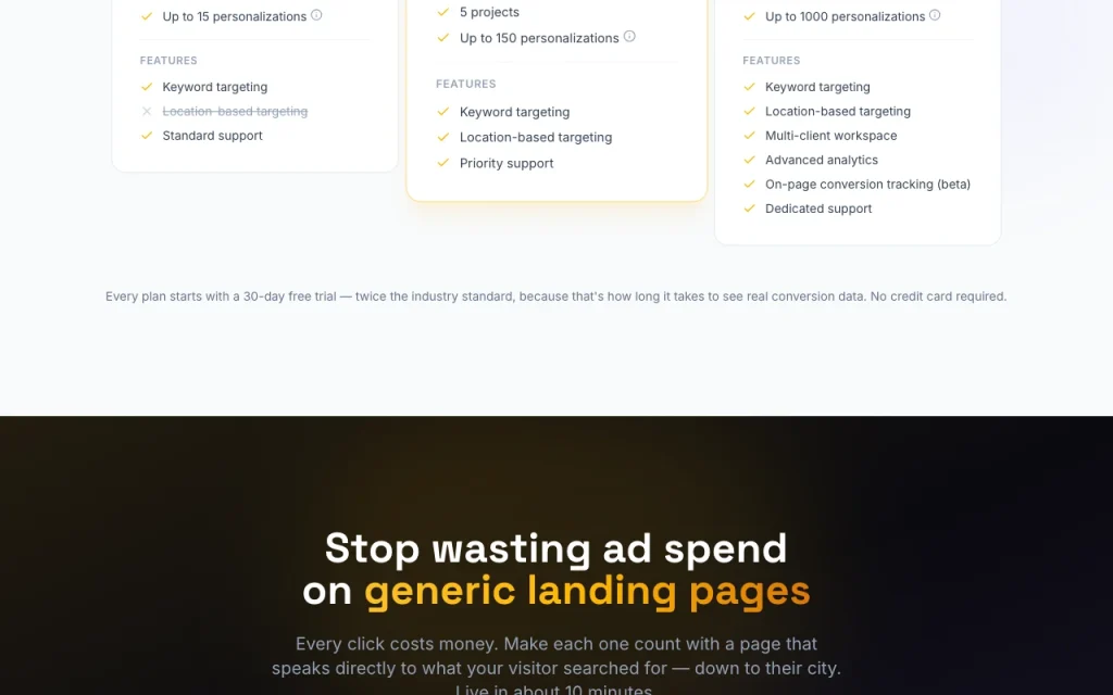 Mimelio pricing page with plans and prices — screenshot of the productivity & writing AI tool, Oct 1, 2026