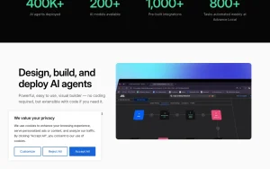 MindStudio homepage — screenshot of the productivity & writing AI tool, 2026-10-01