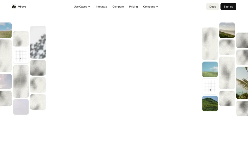 Mireye homepage — screenshot of the research & search AI tool, Oct 1, 2026