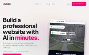Mixo homepage — screenshot of the productivity & writing AI tool, 2026-10-01