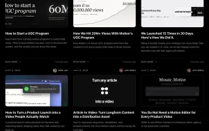 Motion blog — screenshot of the video AI tool, 2026-10-02
