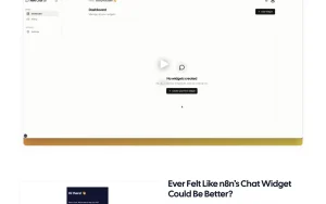 N8N Chat UI homepage — screenshot of the chat assistants AI tool, 2026-10-01