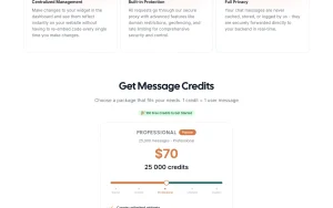 N8N Chat UI pricing page with plans and prices — screenshot of the chat assistants AI tool, 2026-10-01