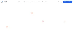 Needle homepage — screenshot of the research & search AI tool, 2026-10-01
