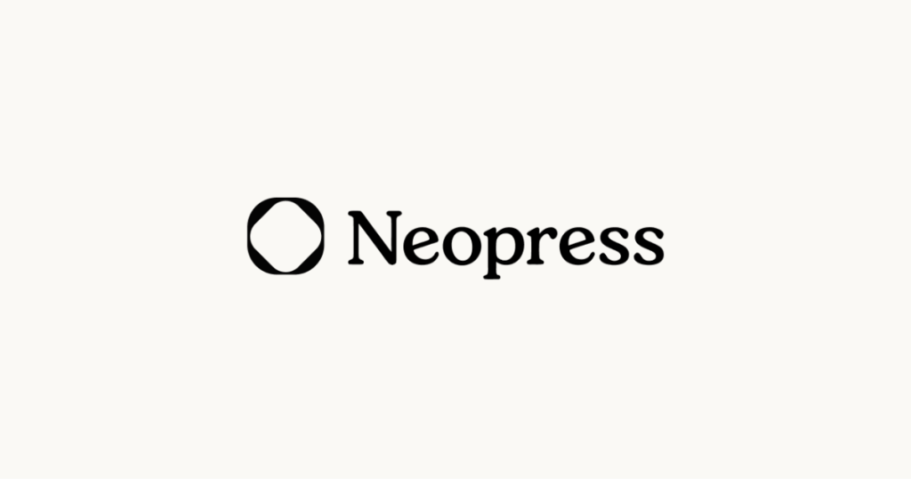 Captura de la página de inicio de Neopress, herramienta de IA productividad y escritura