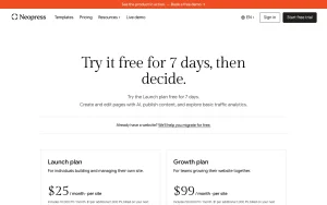 Neopress pricing page with plans and prices — screenshot of the productivity & writing AI tool, 2026-10-01