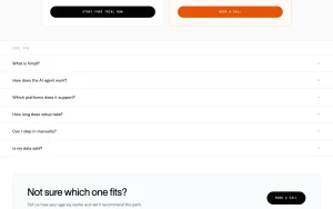 Ninjō AI pricing page with plans and prices — screenshot of the chat assistants AI tool, 2026-10-01