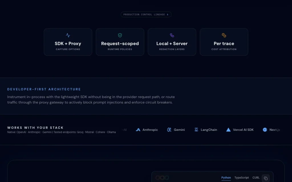 Observyze homepage — screenshot of the coding AI tool, Oct 1, 2026