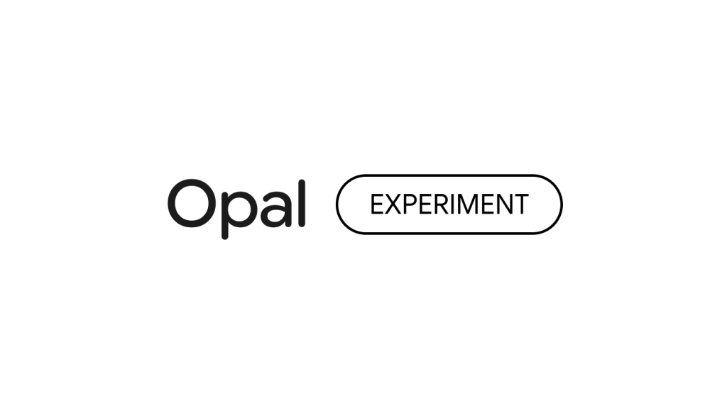 Captura de la página de inicio de Opal (Google Labs), herramienta de IA productividad y escritura