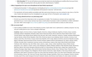 Opal documentation — screenshot of the productivity & writing AI tool, 2026-10-01