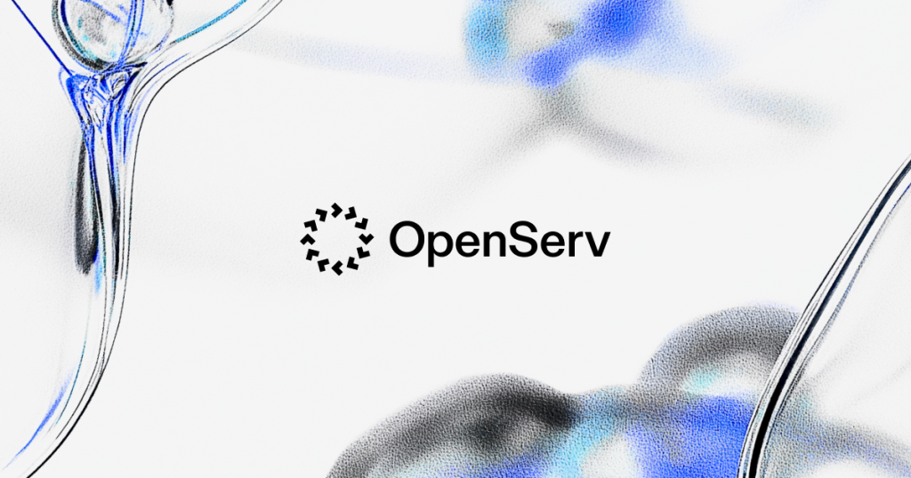 Captura de la página de inicio de OpenServ (SERV Reasoning), herramienta de IA programación