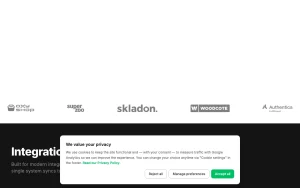 Orchesty homepage — screenshot of the coding AI tool, 2026-10-01