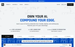 Oumi homepage — screenshot of the coding AI tool, 2026-10-01