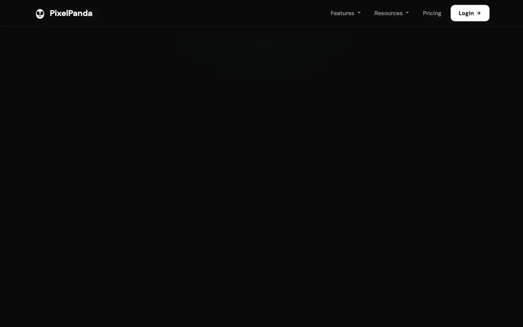 PixelPanda página principal — captura de pantalla de la herramienta de IA generación de imágenes, Oct 1, 2026
