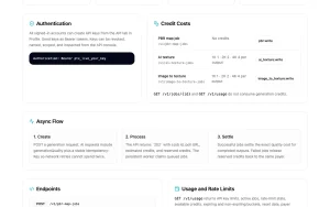 PLAYTEX AI API documentation — screenshot of the image generation AI tool, 2026-10-01