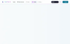 PLAYTEX AI homepage — screenshot of the image generation AI tool, 2026-10-01