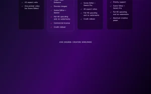 Plazmapunk pricing page with plans and prices — screenshot of the video AI tool, 2026-10-01
