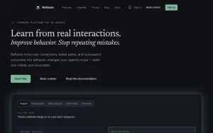 Reflexio homepage — screenshot of the coding AI tool, 2026-10-01