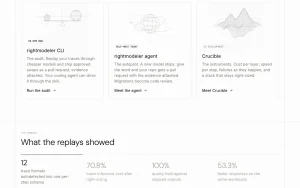rightmodeler homepage — screenshot of the coding AI tool, 2026-10-01