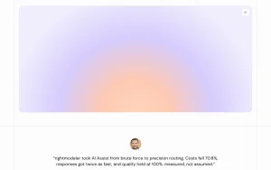 rightmodeler homepage — screenshot of the coding AI tool, 2026-10-01