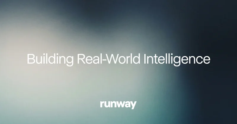 Runway homepage screenshot, video AI tool