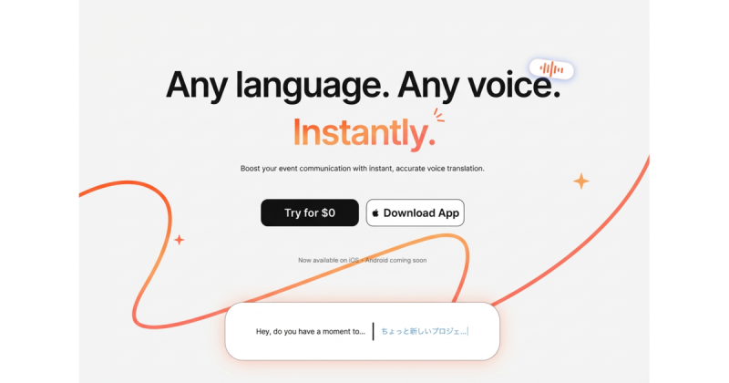 Saydi homepage screenshot, audio & voice AI tool